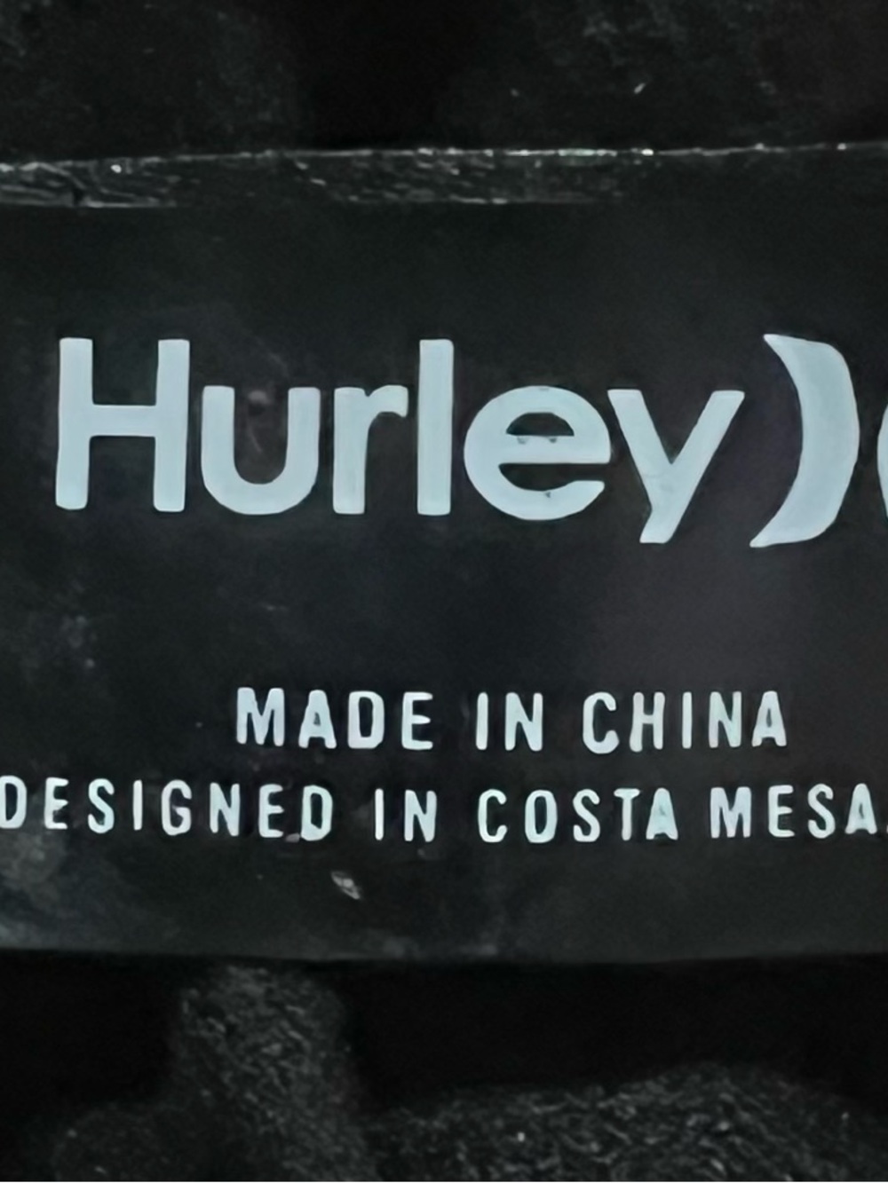 Hurley Black Scoop-Neck Cinch Side One-Piece Swimsuit with Logo - Picture 6 of 7